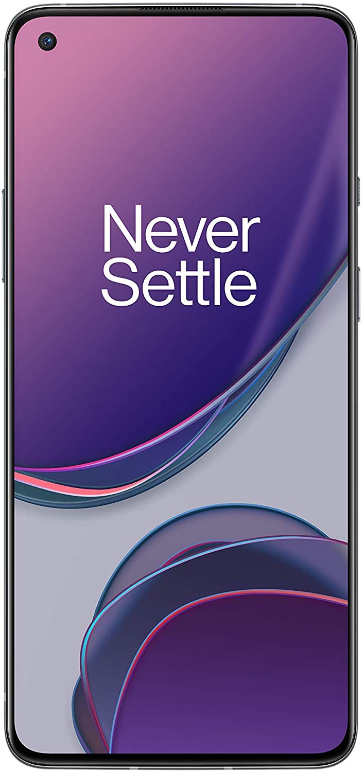 OnePlus 8T Smartphone 6.55" 120 Hz FHD+ Fluido, 8 GB RAM + 128 GB Archiviazione, Quad Camera, 65 W Warp Charge, Dual SIM, 5G, Argento (Lunar Silver) (Ricondizionato)