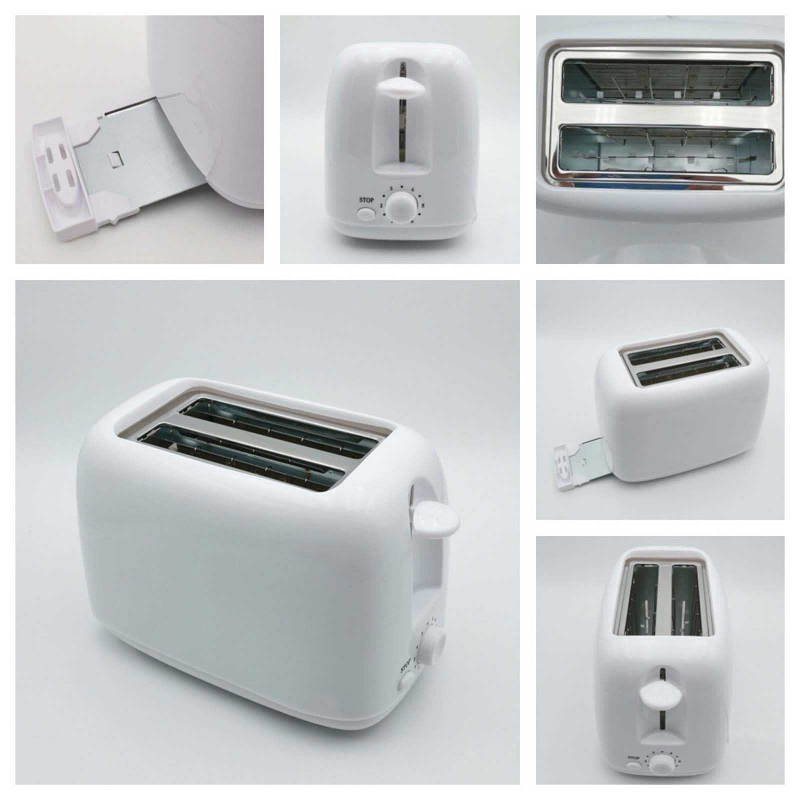 Amazon.com: Retro Toaster 2 Slice Bread Toaster With 6 Funcions