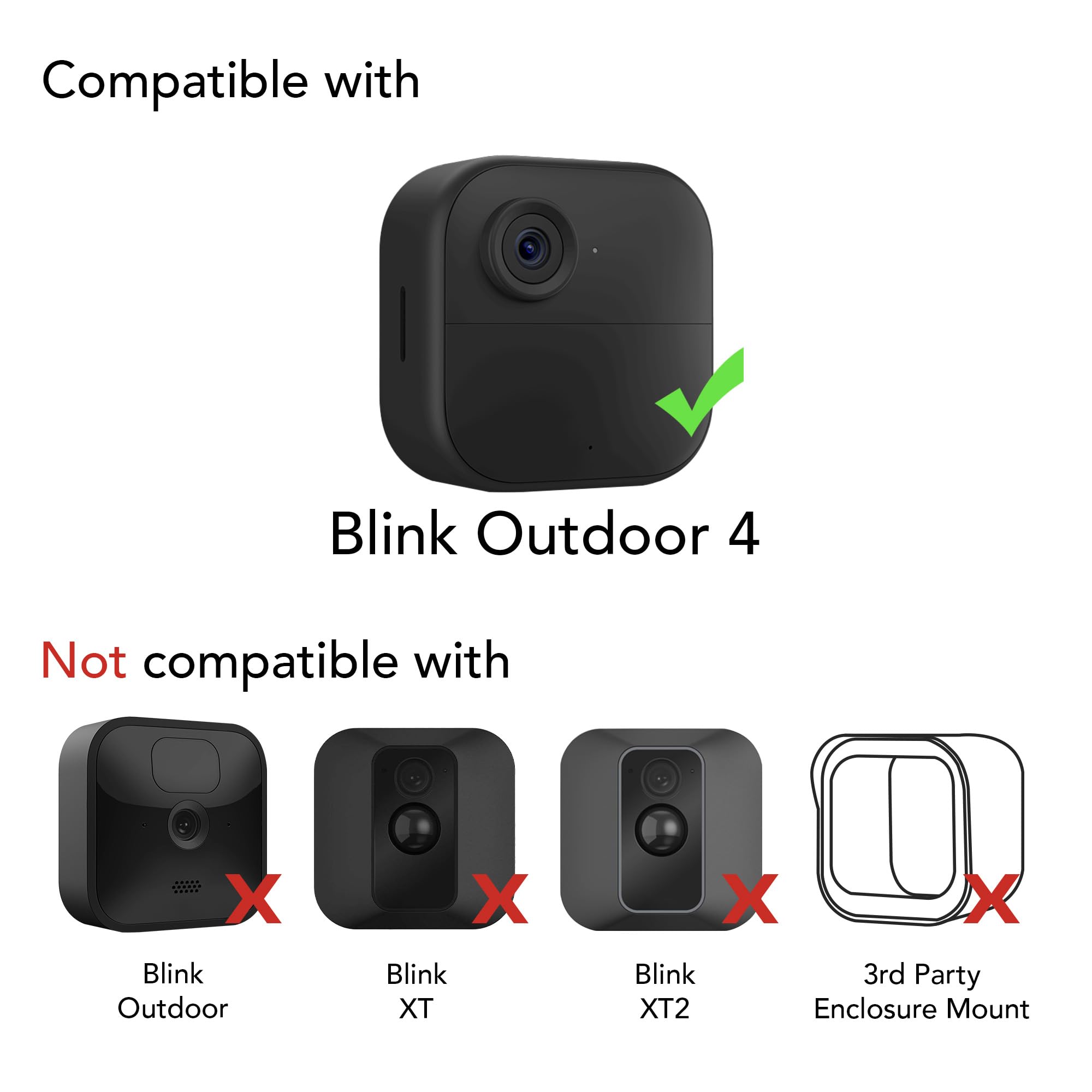 Wasserstein Prolunga batteria al litio AA compatibile con fotocamera Blink Outdoor 4 (batterie non incluse) (confezione da 2)