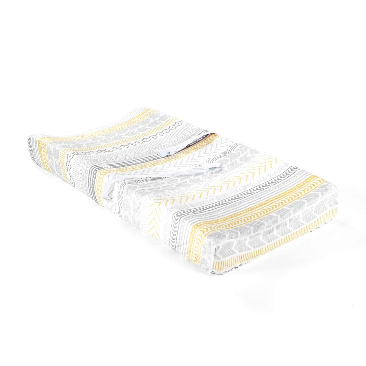 Lush Decor Baby Hygge Geo Soft & Plush Changing Pad Cover, 32" x 16" x 5", Yellow & Gray-image-47