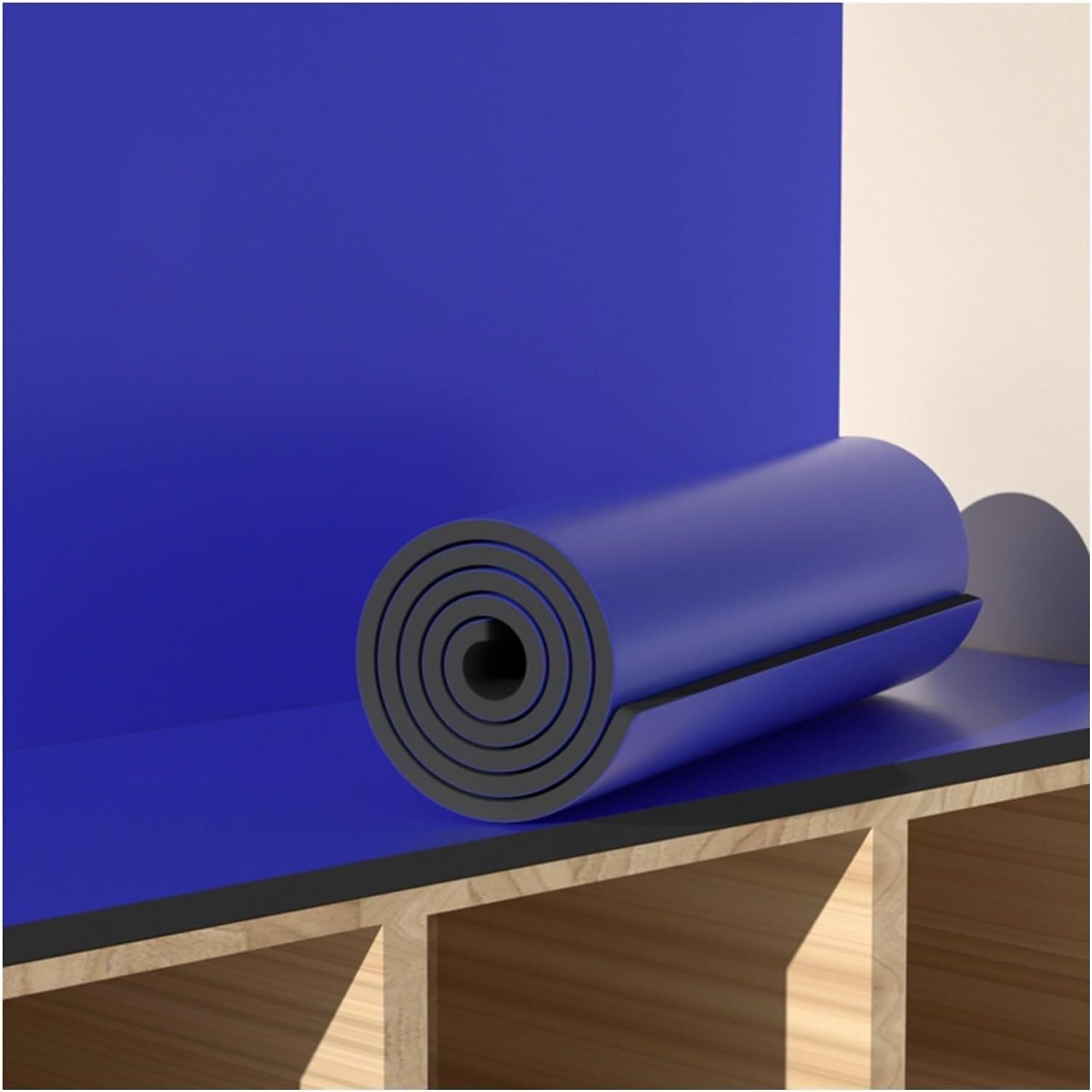 Mousse Protection Garage, Protecteurs de Montants en Mousse de Caoutchouc épaissie, protecteurs muraux Auto-adhésifs, Panneaux acoustiques (Bleu-0,78, 39,3 x 236,2 Pouces)