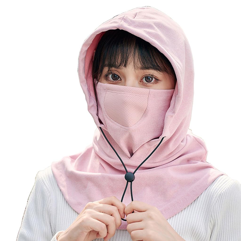 Snow Windproof Warm Helmet Face Mask Winter Fleece Ski Mask Hooded Scarf for Men Women 3 in 1