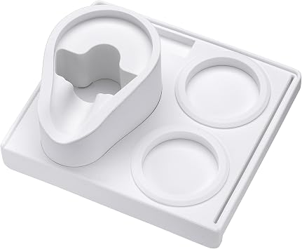 Normcore 58mm Tamping Station, Espresso Compact Tamping Station, Espresso Tamping Mat With Portafilter Stand, Coffee Tamper Mat, Food Grade Non-Slip Silicone, White