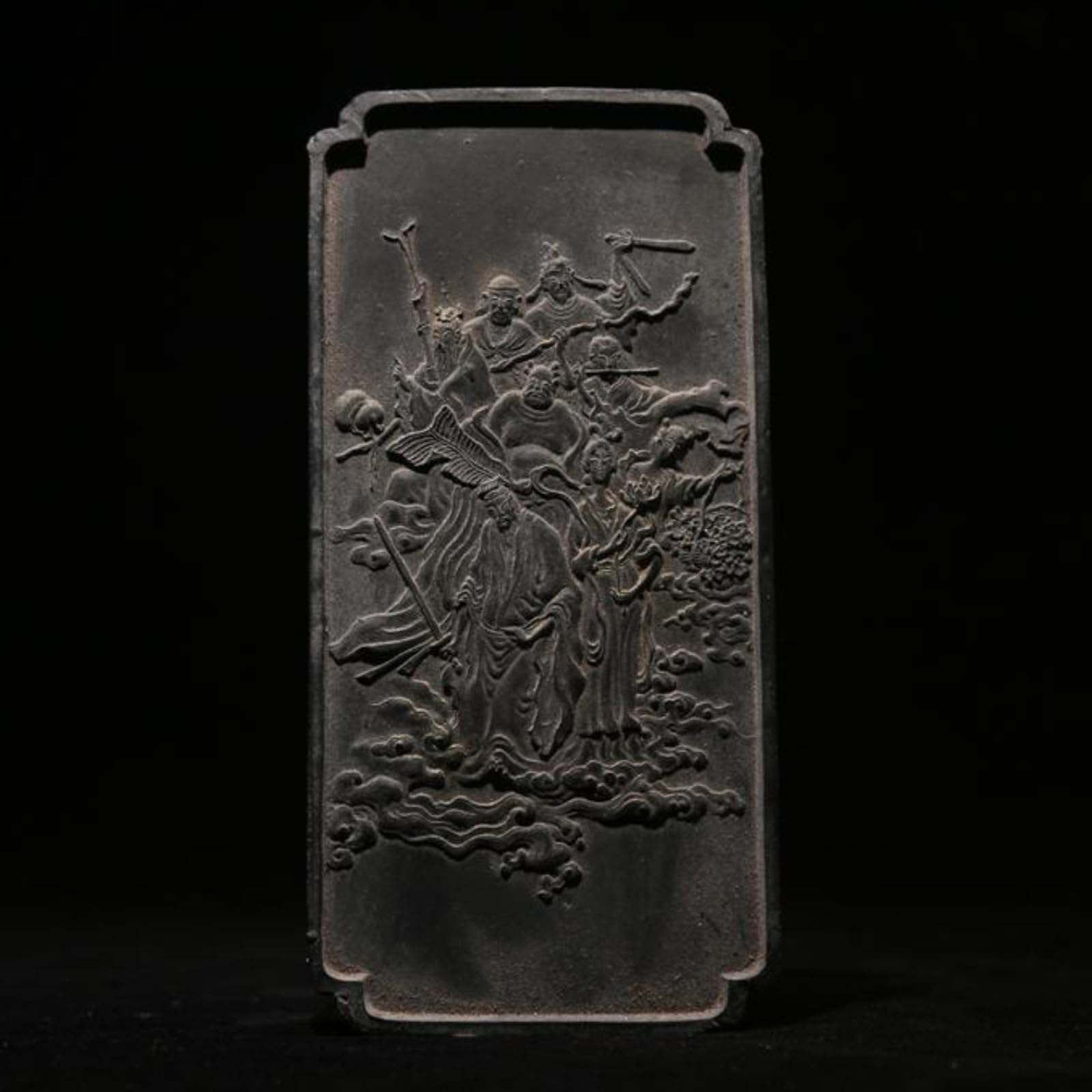 Bâton d'encre en pin fumé fait à la main, 17 cm, fournitures de calligraphie, décoration de bureau