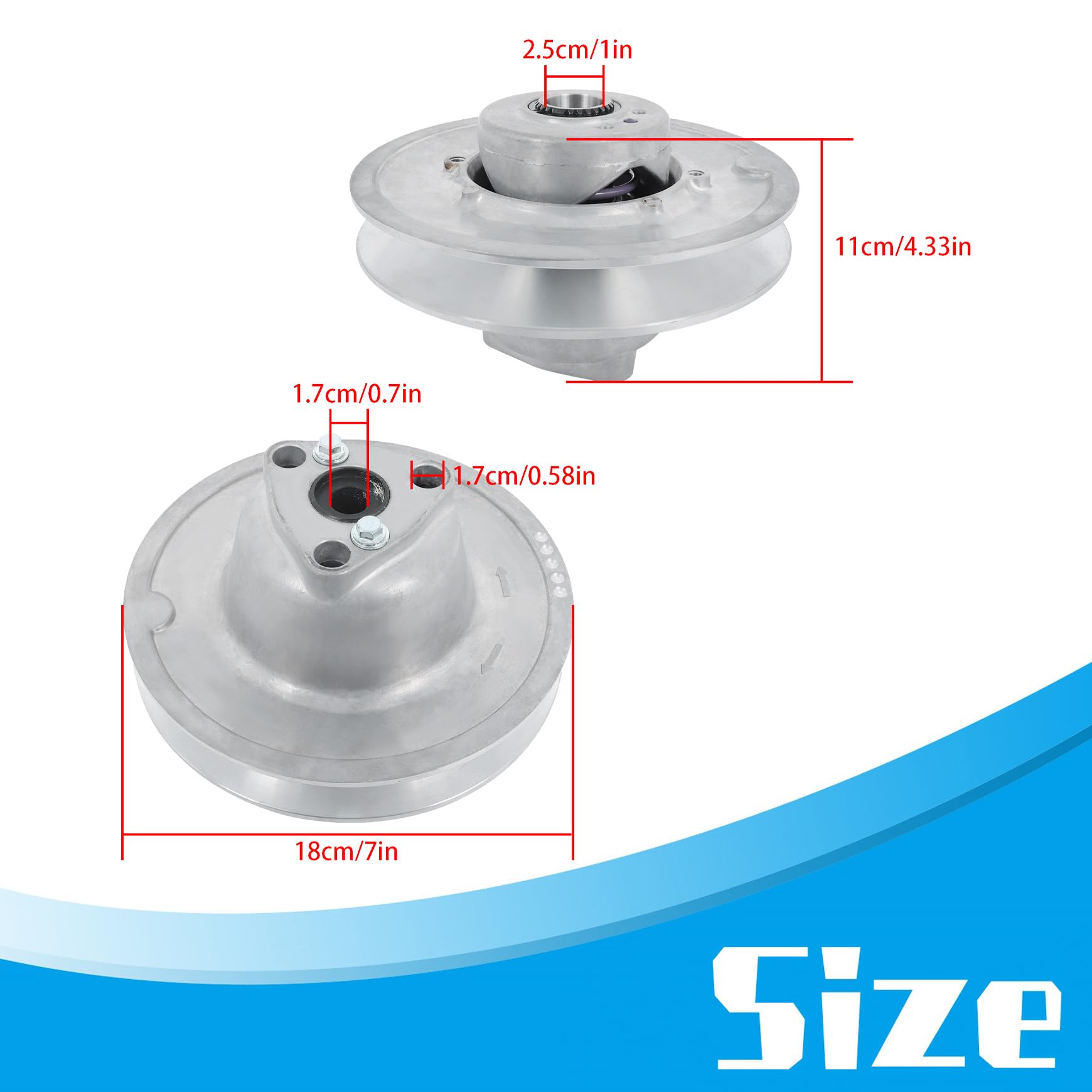 Amazon.com: Silscvtt Secondary Driven Clutch Replacement for