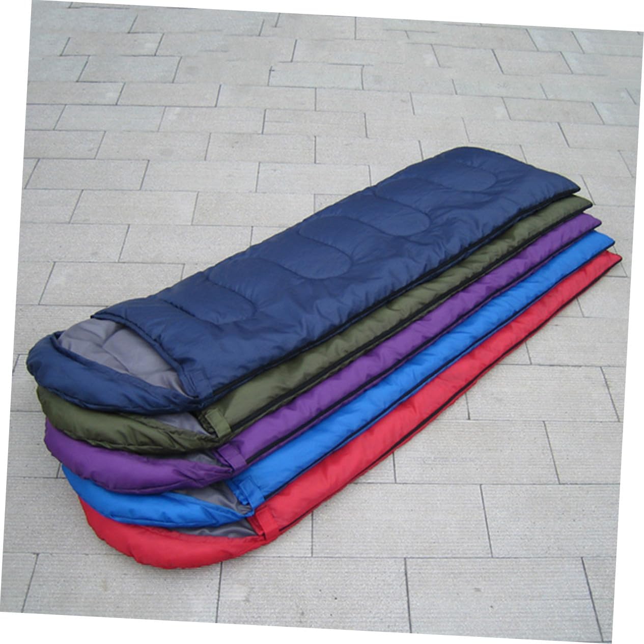 Mikinona Compression for Adults with Drawstring Hood Lightweight Outdoor Camping Envelope Bag for Hiking Trekking Backpacking in Army Green Includes Storage Sack