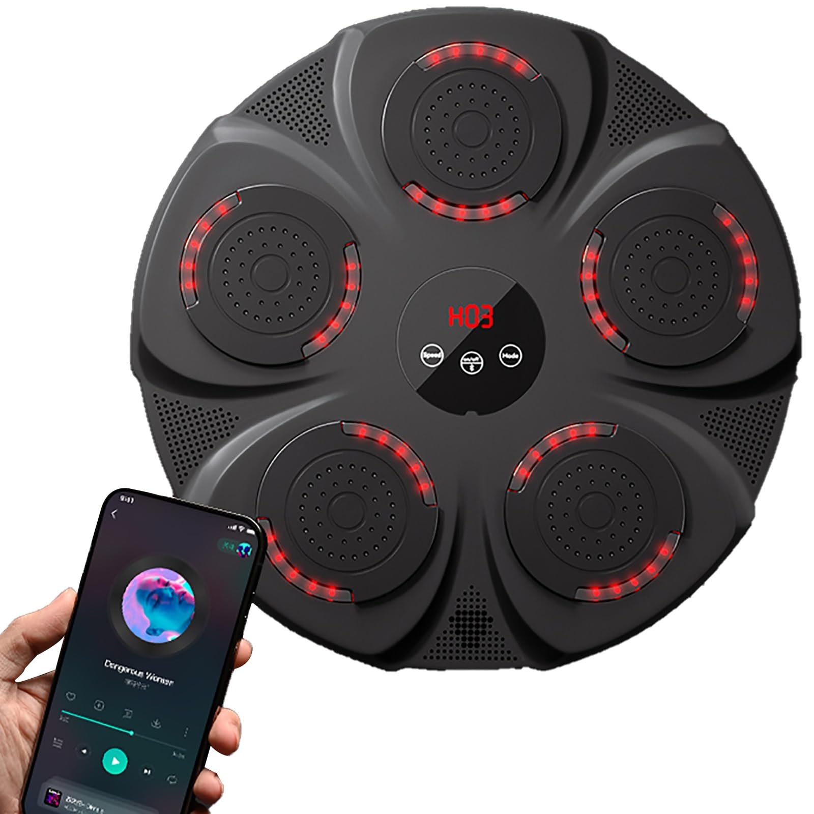 Amazon.co.jp: 壁掛けBluetoothボクシングマシン、ホームジム用 