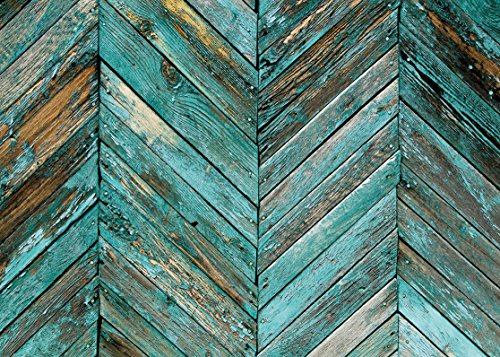 Lywygg 7X5Ft Wooden Photography Backdrops Old Green Skew Wood Floor Backdrop Newborn Photo Background For Photo Booth Studio Props Cp-20 #TOP1
