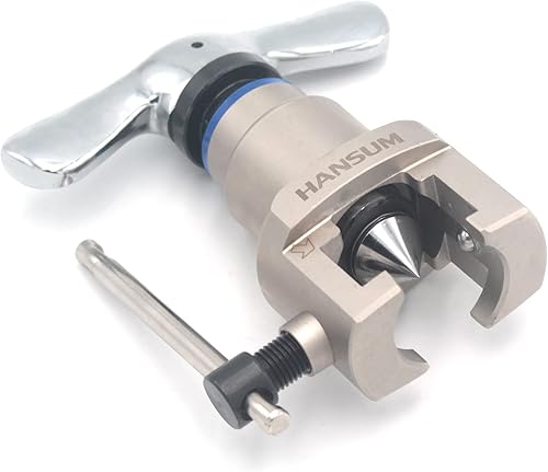 Miniatura 5 de HANSUM Kit de herramientas de abocinación de línea de freno, reparación de expansor de tubería HVAC, refrigeración excéntrica de cono para tubo de