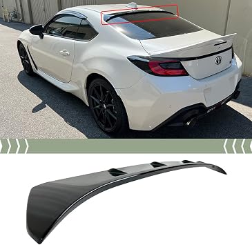 FITS 2022+ Toyota GR 86 & Subaru BRZ Glossy Black ROOF Spoiler Wing Visor LID