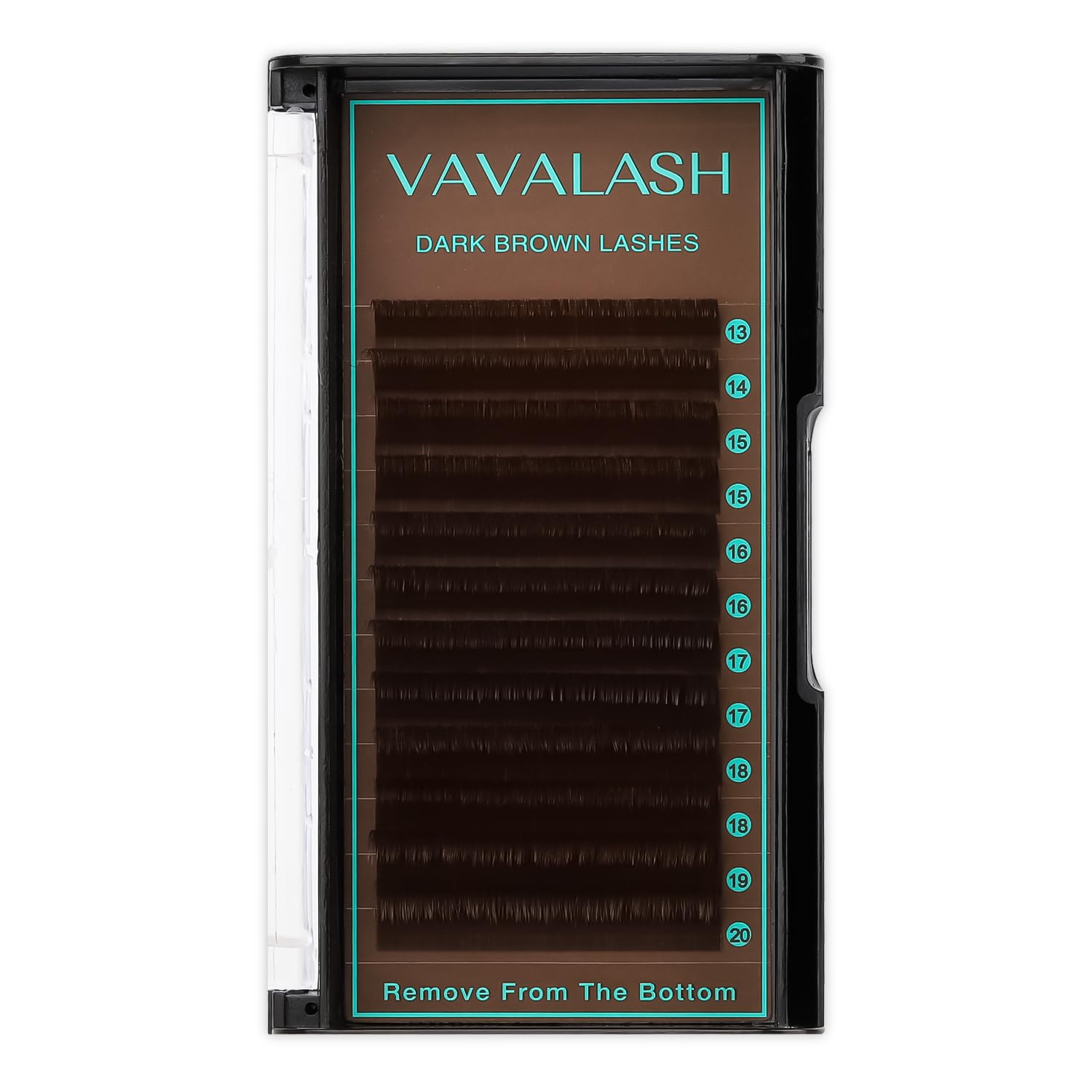 VAVALASH Colored Lash Extensions Dark Brown Eyelash Extensions 0.03 0.05 0.07 0.15 Volume Lash Extension 13-20mm Mixed Lashes C D Curl Premium color Lashes Extension(Dark Brown-0.03-CC-13-20mm)