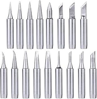 Yakamoz 17Pcs 900M Soldering Iron Tips Solder Welding Replacement Tip Kit for Hakko, Atten, Quick, Aoyue, Yihua, Vastar, Sywon, Tabiger, Soaiy Soldering Station