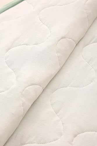 Miniatura 8 de Saco de dormir unisex de viscosa de bambú, saco de dormir para niños y niñas, 2.5 TOG, Azul (Dusty Blue)