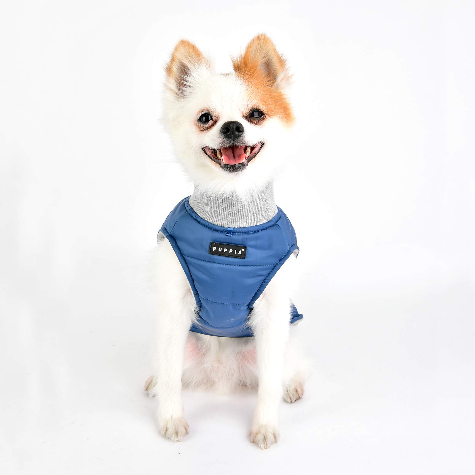 Puppia Waterproof Winter Vest with Integrated Harness, L, Dark Blue - Image 4