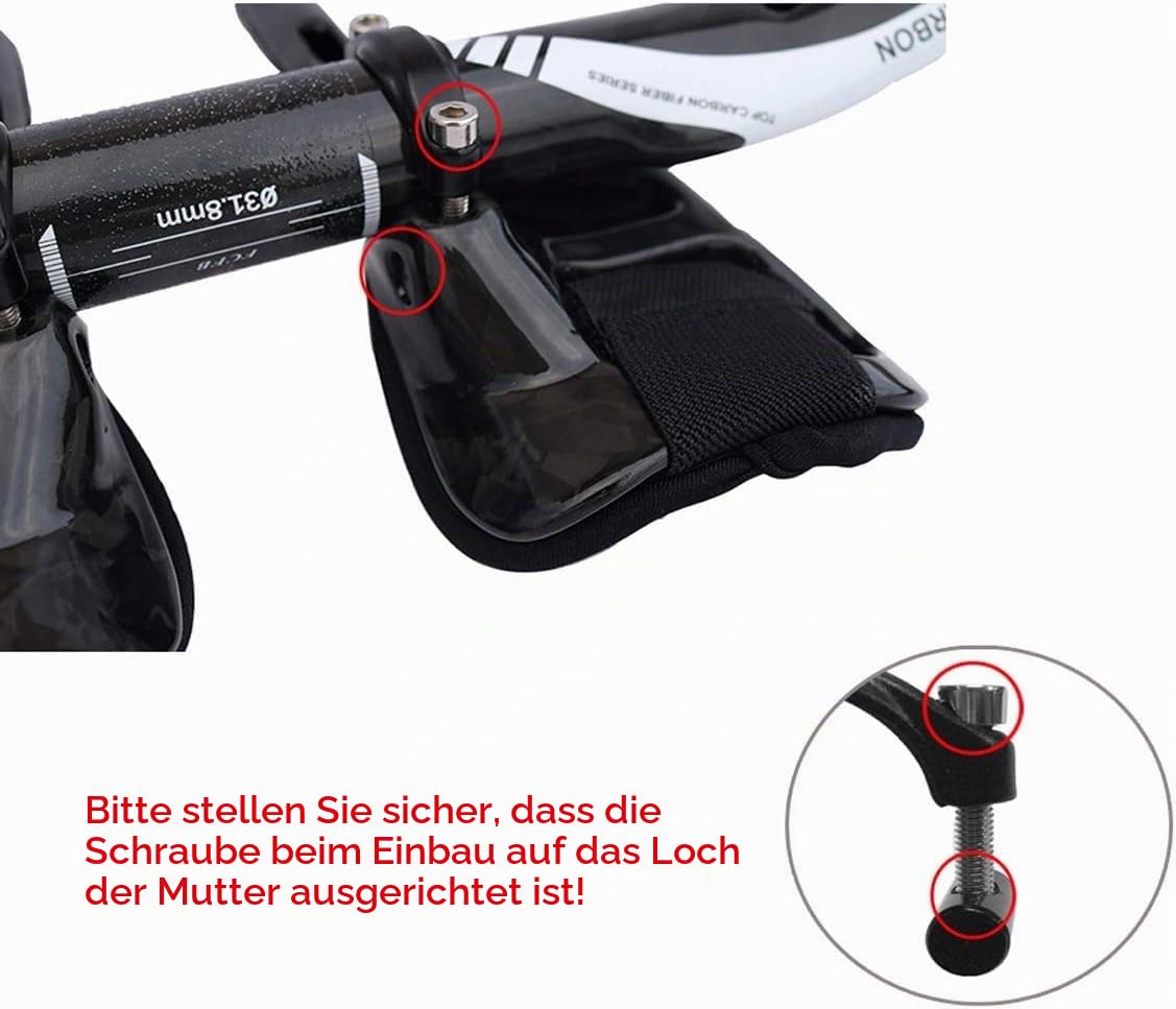 PLATT Fahrradlenker 31,8 Carbonlenker Renn/Triathlonlenker Aerobar Lenkeraufsatz Tri Bar, 3K Glossy