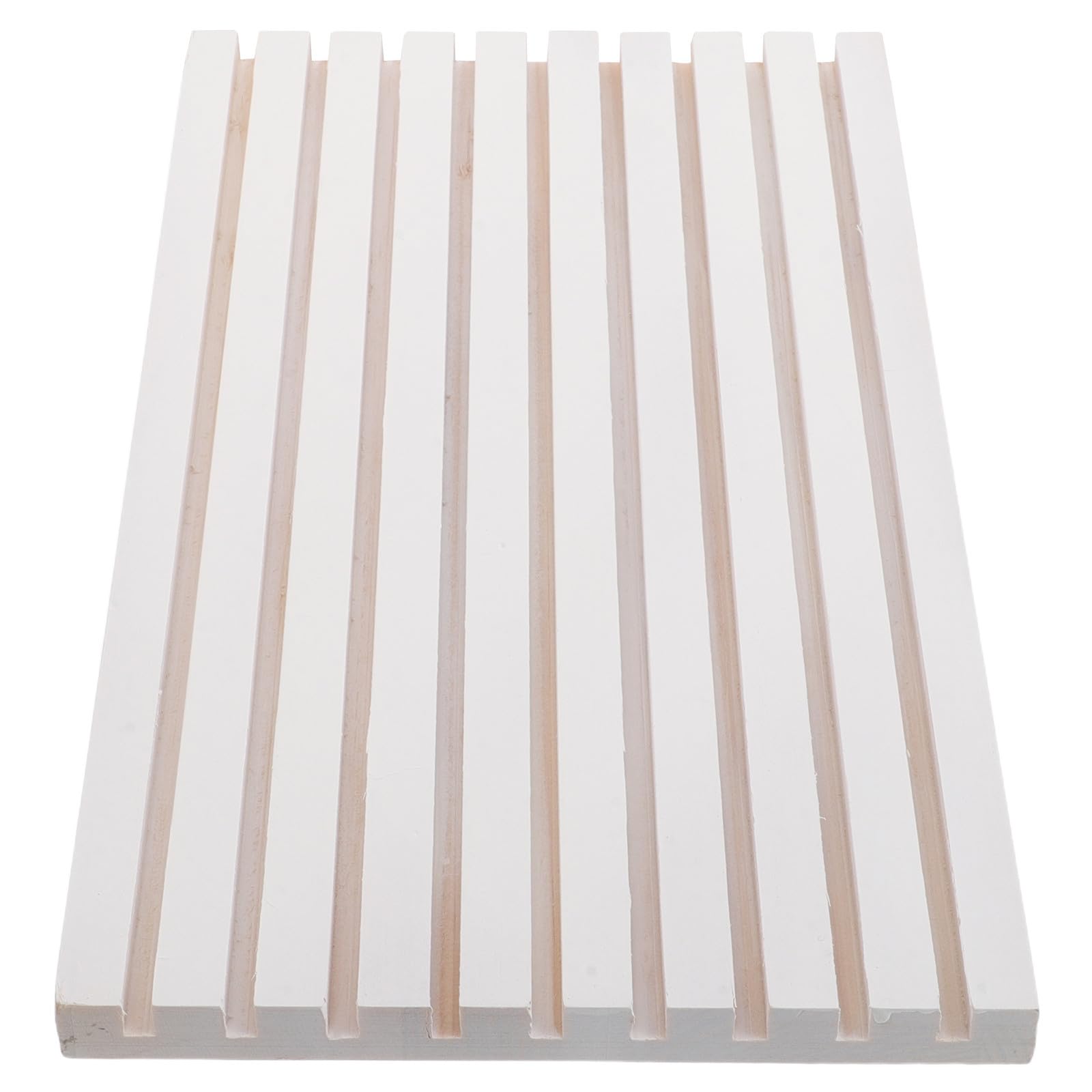 Base de madera para baño con almohadillas antideslizantes que evitan humedad