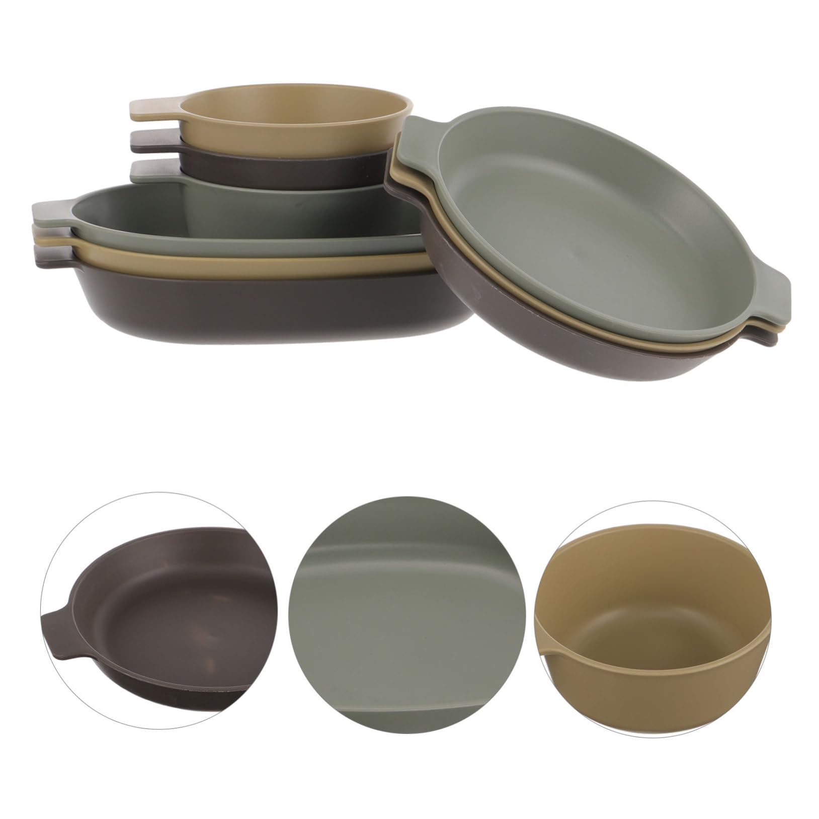 Toyvian Vajilla De Plástico Kit De Platos y Cubiertos Vajilla Irrompible para Camping y Picnic