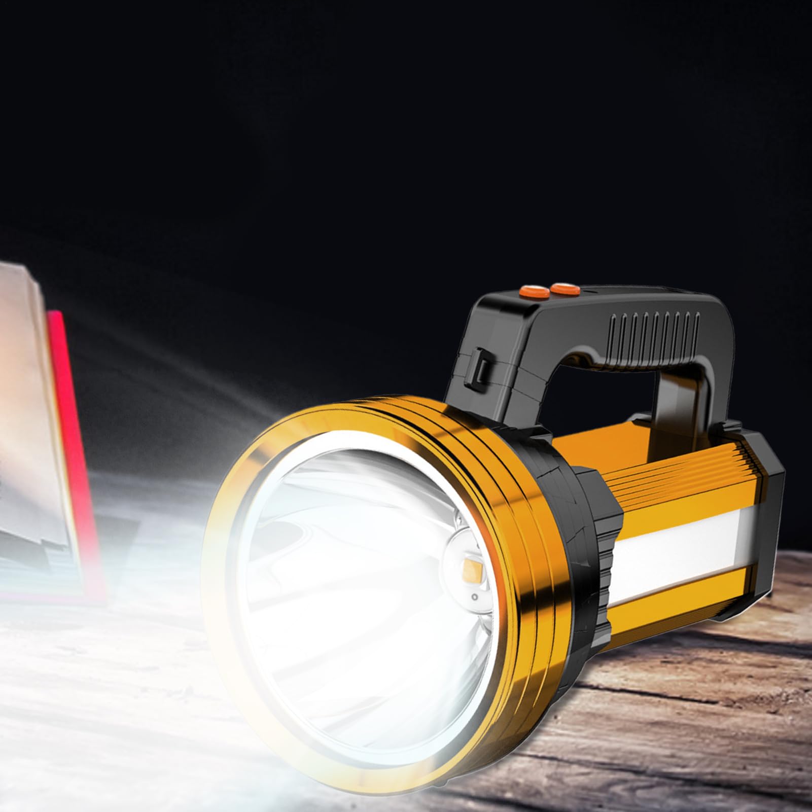 Linterna De Camping Brillante Recargable Portátil Impermeable | Luz Para Búsqueda En Viajes Para Senderismo Pesca Caza Viajes Garaje Construcción Impermeable