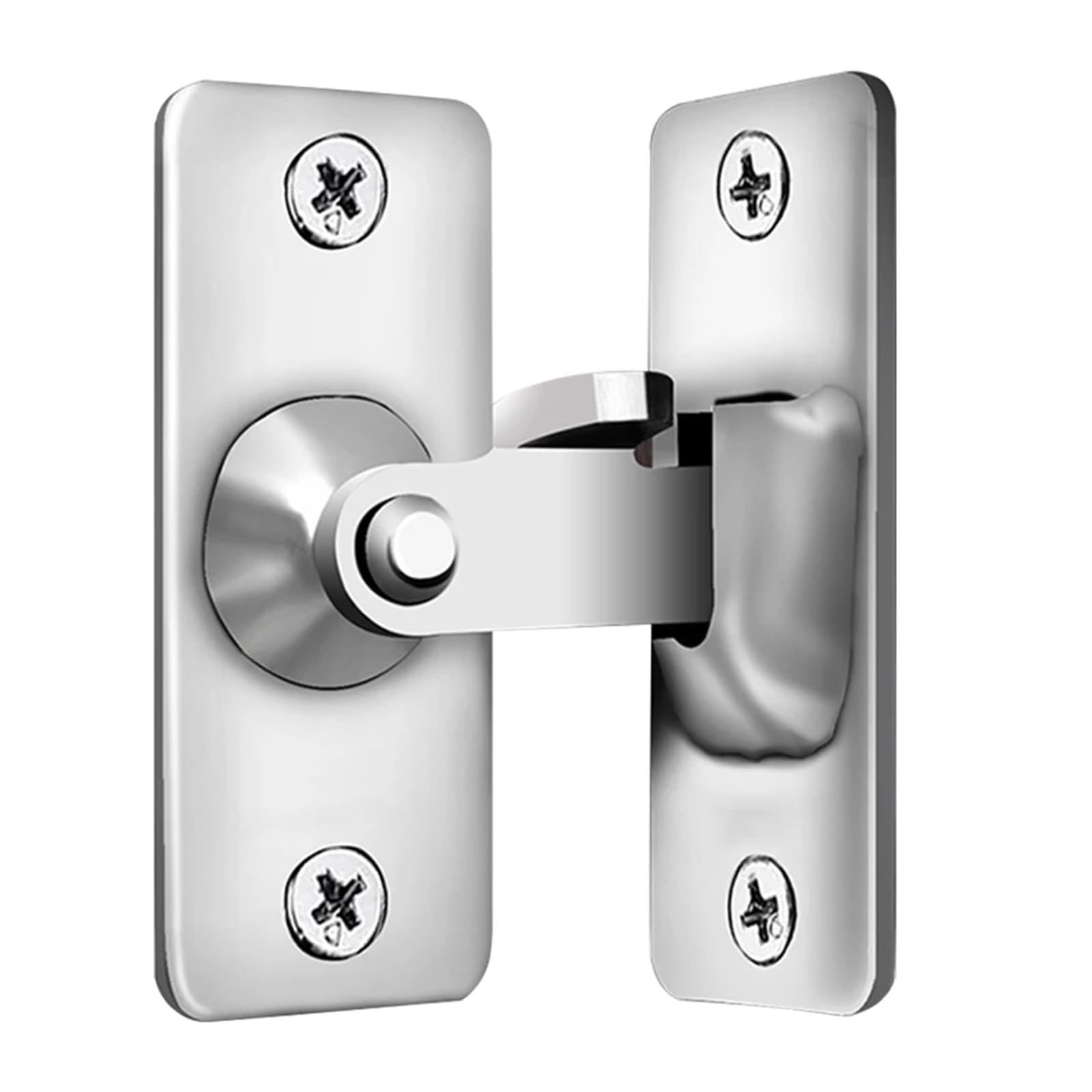 Door Bolt Stainless Steel Door Latch Right Angle Sliding Lock Buckle Security Accessories(A)