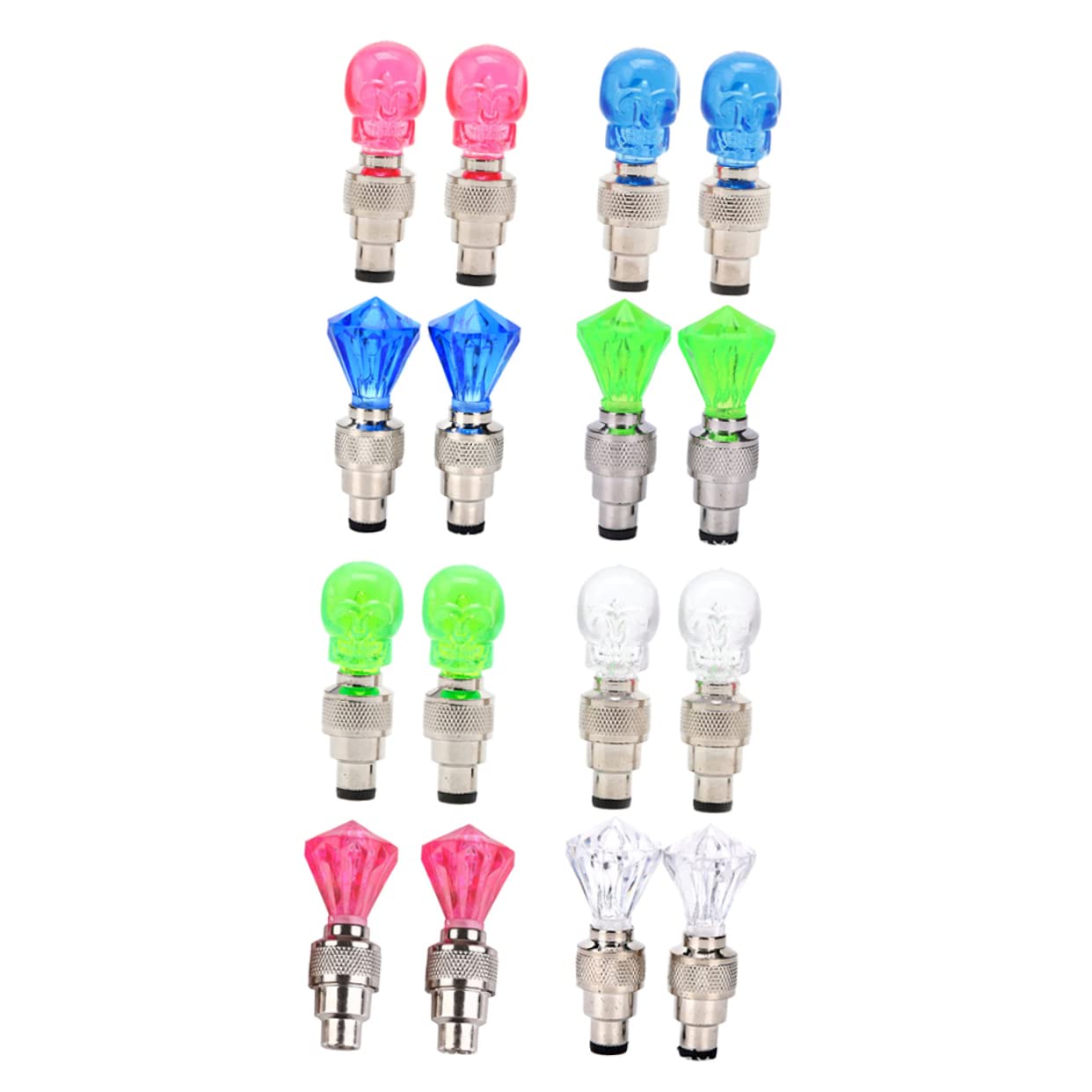 Milisten Bicycle Light 16 Pack Bike Tire Lights Wheel Lights for Bike Tires Shockproof Wheel Spoke Lamp Auto On/Off Tire Light