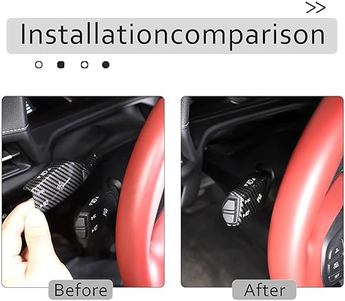 Miniatura 3 de Carcasa decorativa para intermitentes de automóvil, carcasa decorativa para barra de limpiaparabrisas, cubierta decorativa para volante para Toyot