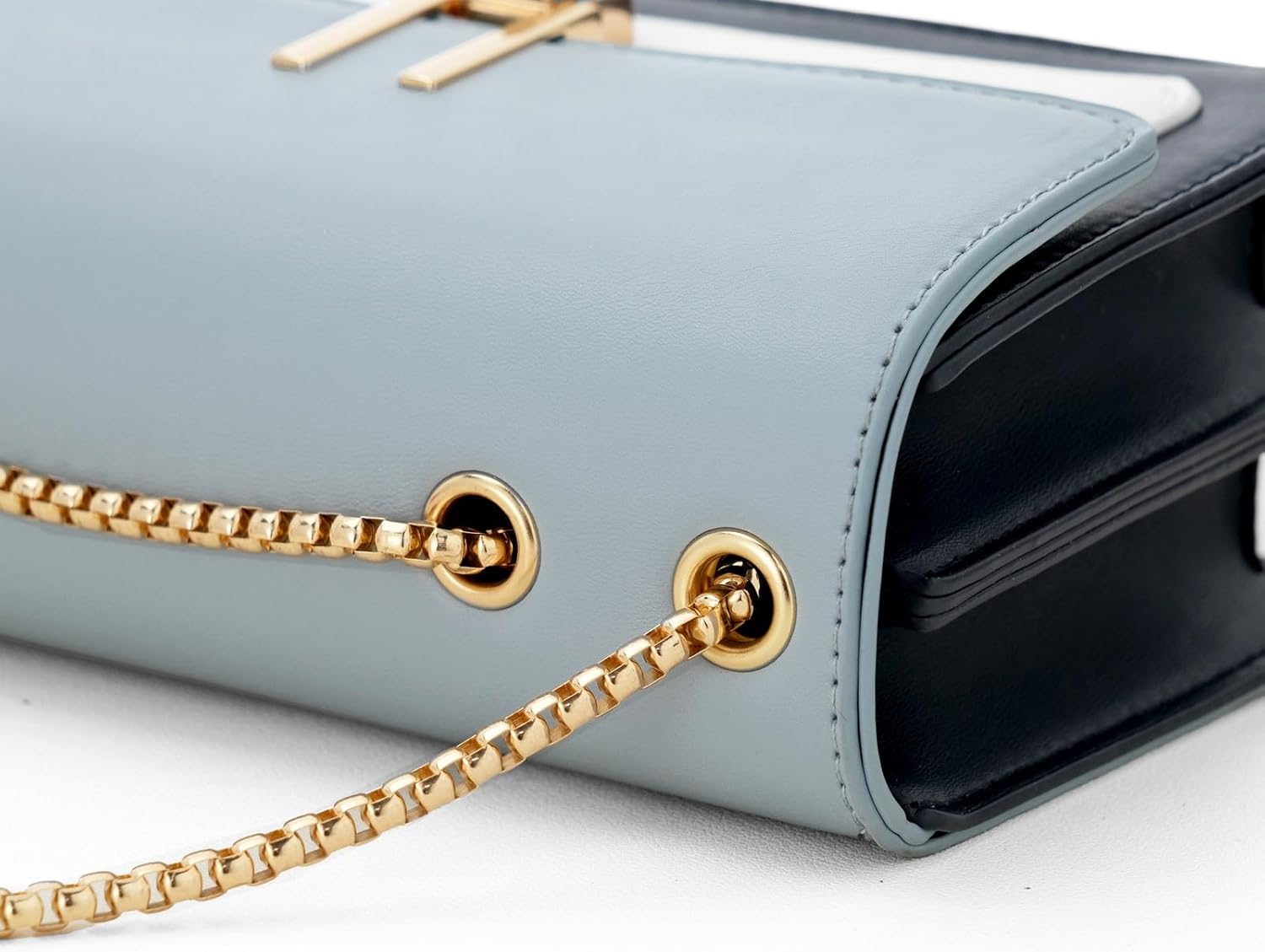 Color-Block Crossbody Bags for Women Leather Cross Body Purses Cute Designer Handbags Shoulder Bag Medium Size - Image 8