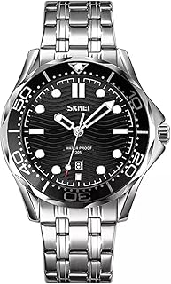 ساعة للرجال من سكيمي، لون فضي، موديل 9276SSIBK