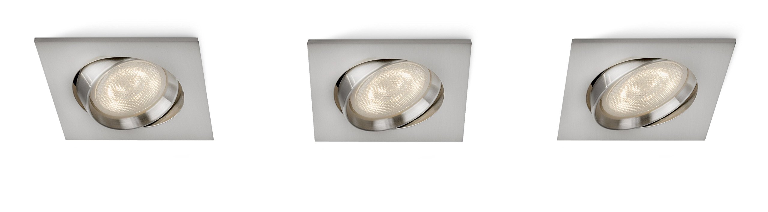 Philips 59080/17/16 Matt Chrome LED Galileo Recessed Spot Lights - 500lm