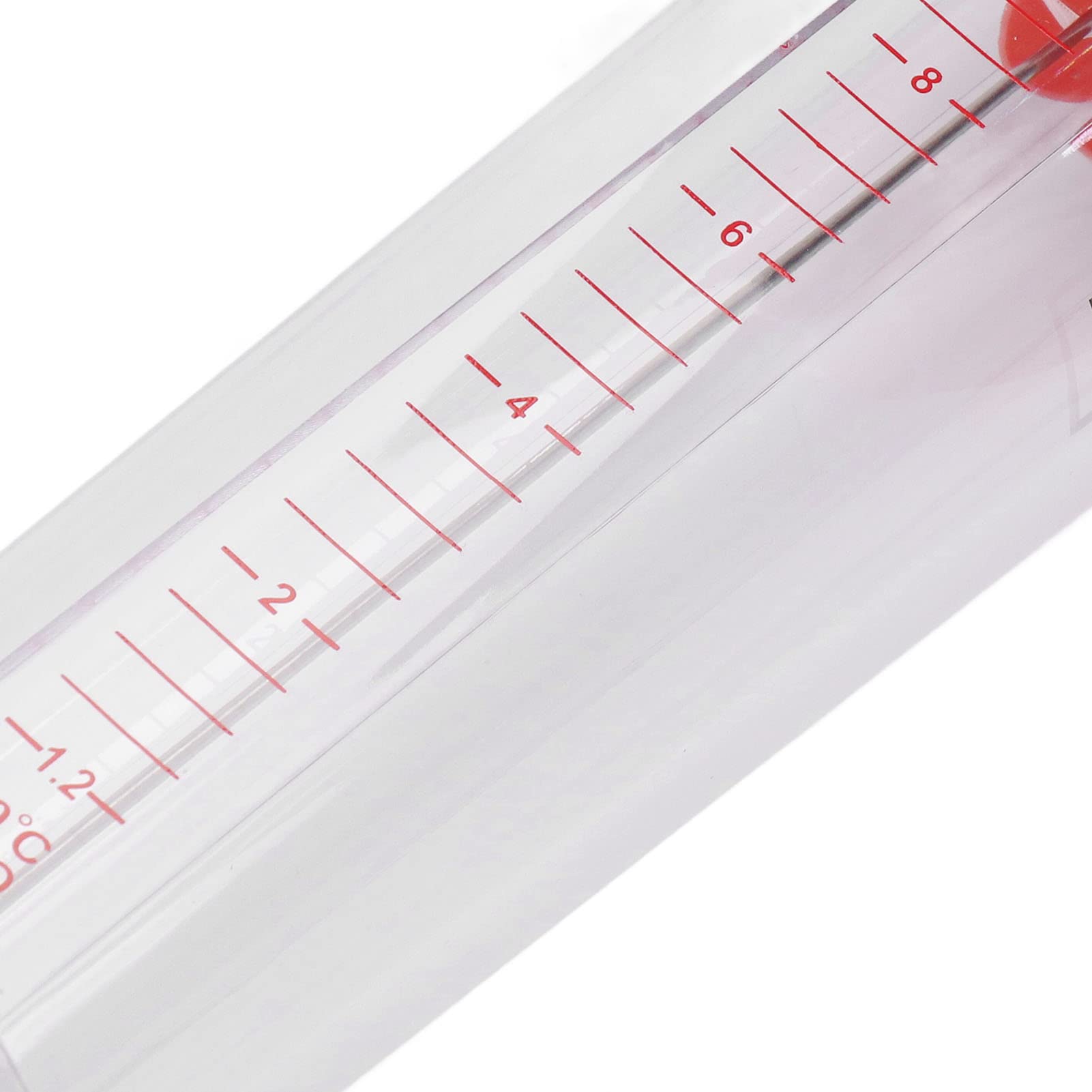 Caudalímetro de Líquido, Caudalímetro de Tubo de Plástico Transparente de Alta Precisión y Peso Ligero, 1,2-12 M³/h, Tubo de Caudalímetro para Petróleo, Industria Ligera, Fibra Química
