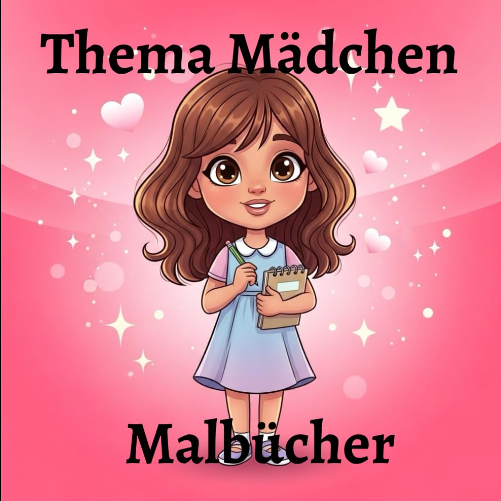 Thema Mädchen Malbücher: Kleine Abenteuer voller Hobbys, Tiere und Herzmomenten