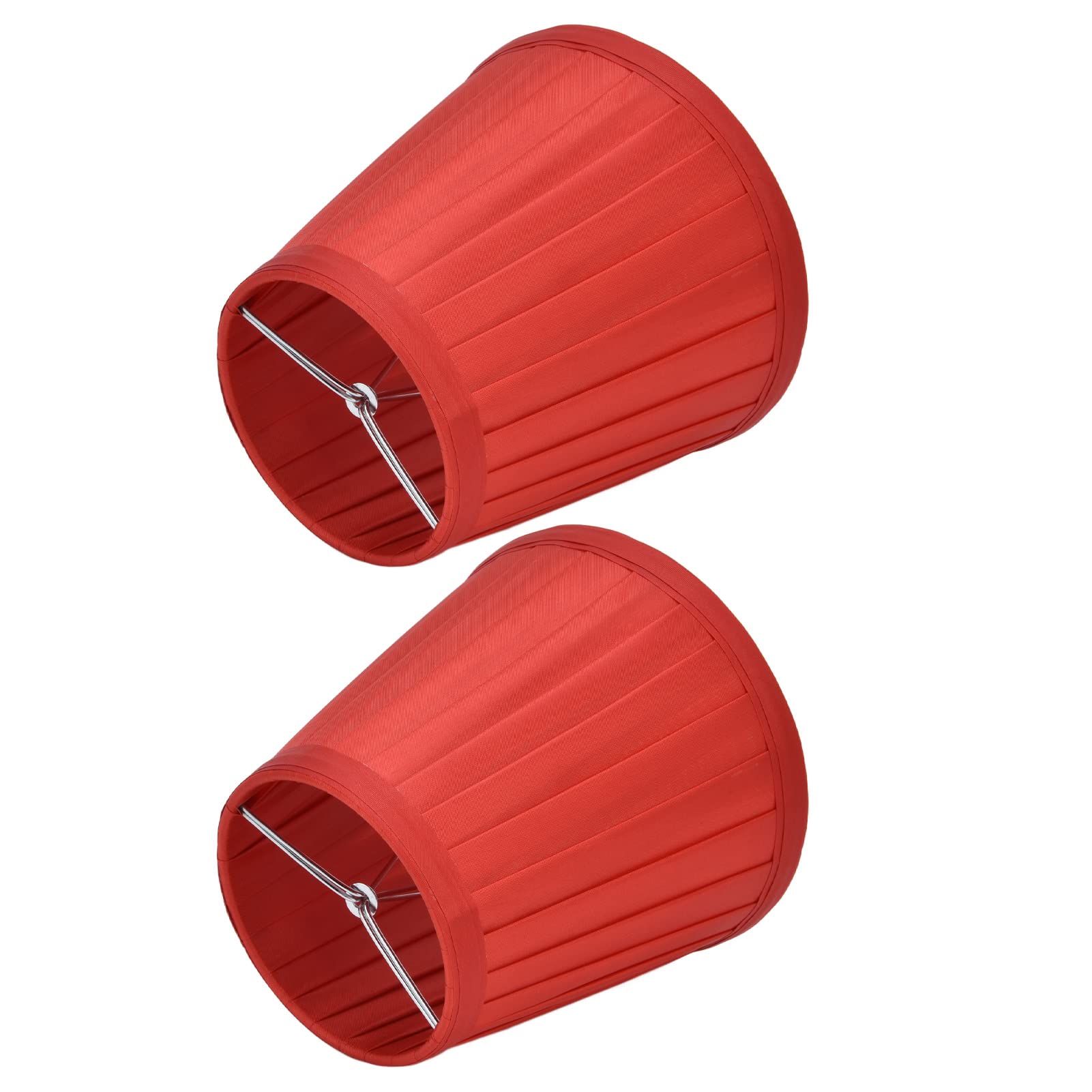 Garosa Double Small Lamp Shade Clip On Bulb, Double Small Lamp Shade Clip for Candelabra Bulbs On Bulb Comfortable Material Barrel Fabric, Floor Lamps (PX31)