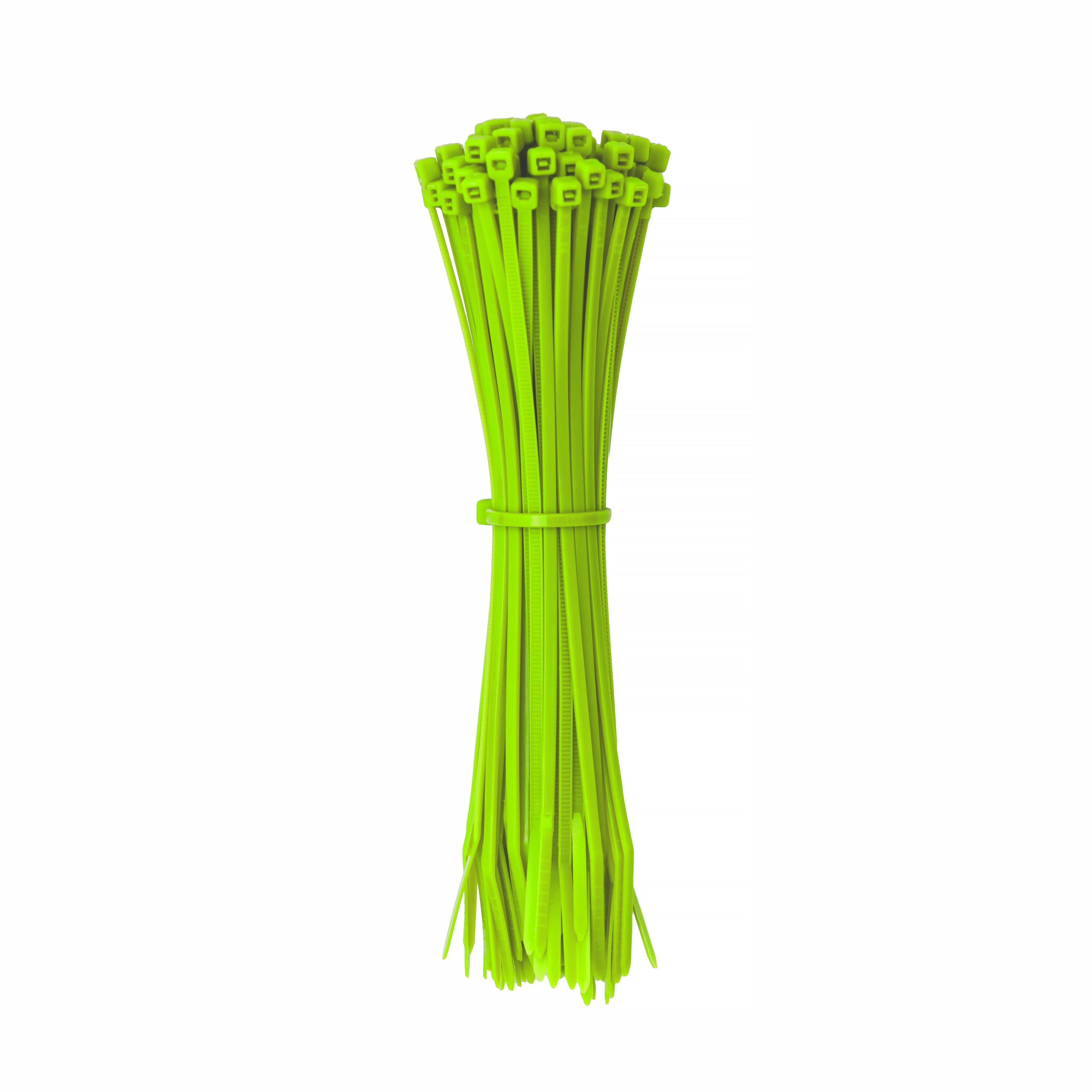Erko Lime Cable Ties Light Green 200 X 3.6 Mm 100 Pieces, For Labeling, Gardening, Decoration, Craft Projects, Short, 7.87 X 0.14 In