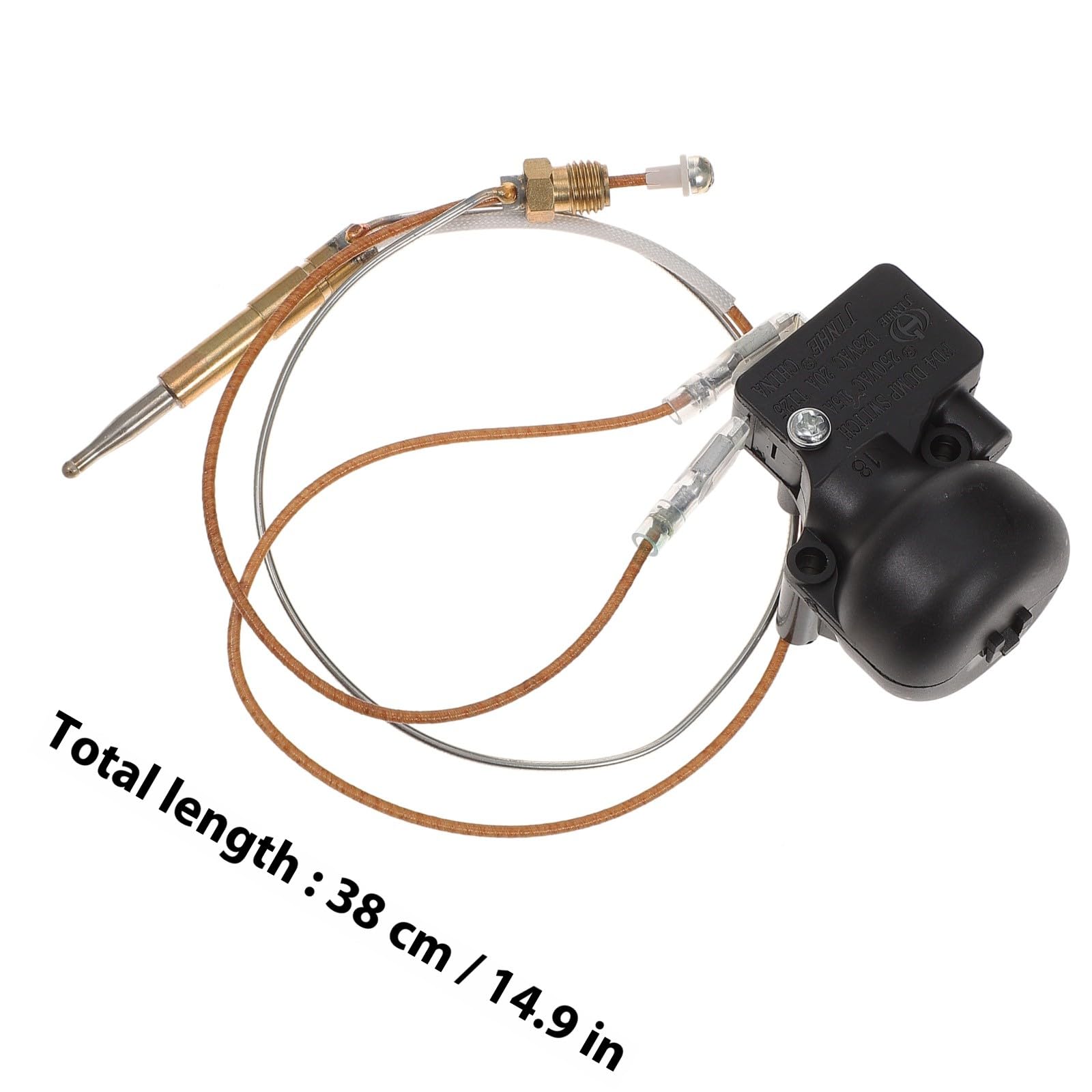 Heizpilz Ersatzteile Satz mit Neigung für Terrassenkippe und Thermoelement für Outdoor Gas Terrassenheizung mit Automatischer Abschaltung und M8x1 Gewinde