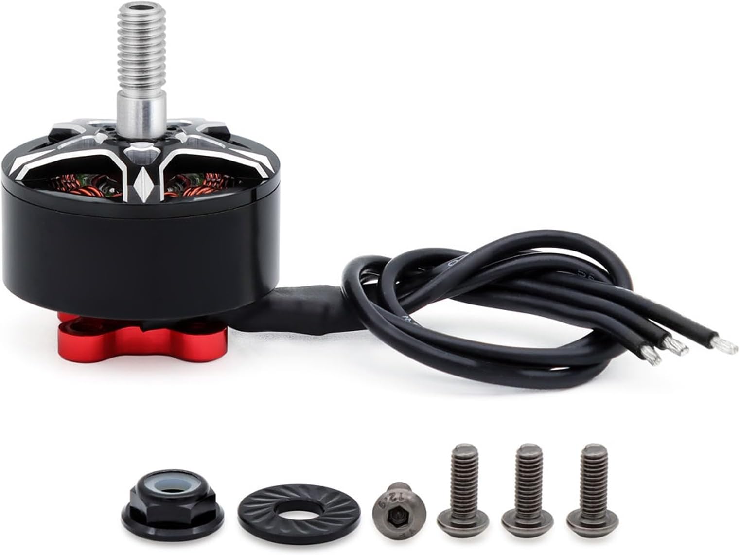 CHICIRIS Racing Drones Brushless Motor Powerful Torques with N52SH Magnets Multi-hole Exhaust Structure Extreme Temperature for FPV Racing with 4.0mm Shaft Diameter (1750KV)