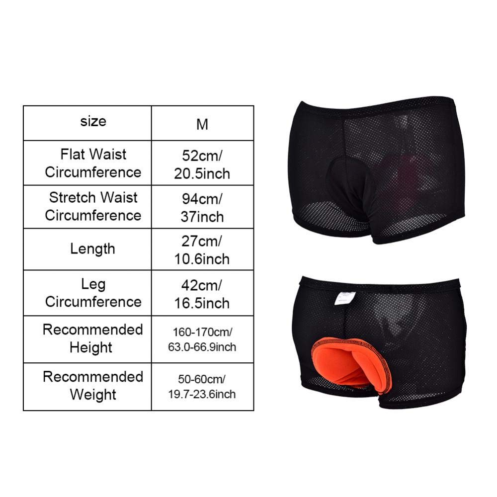 Męskie spodnie rowerowe 3D, wyściełane, żelowe spodnie rowerowe 3D, dla mężczyzn i kobiet, unisex, do jazdy na rowerze, spodnie, oddychające, szybkoschnące, do użytku na zewnątrz - M, L, XL, XXL, XXXL