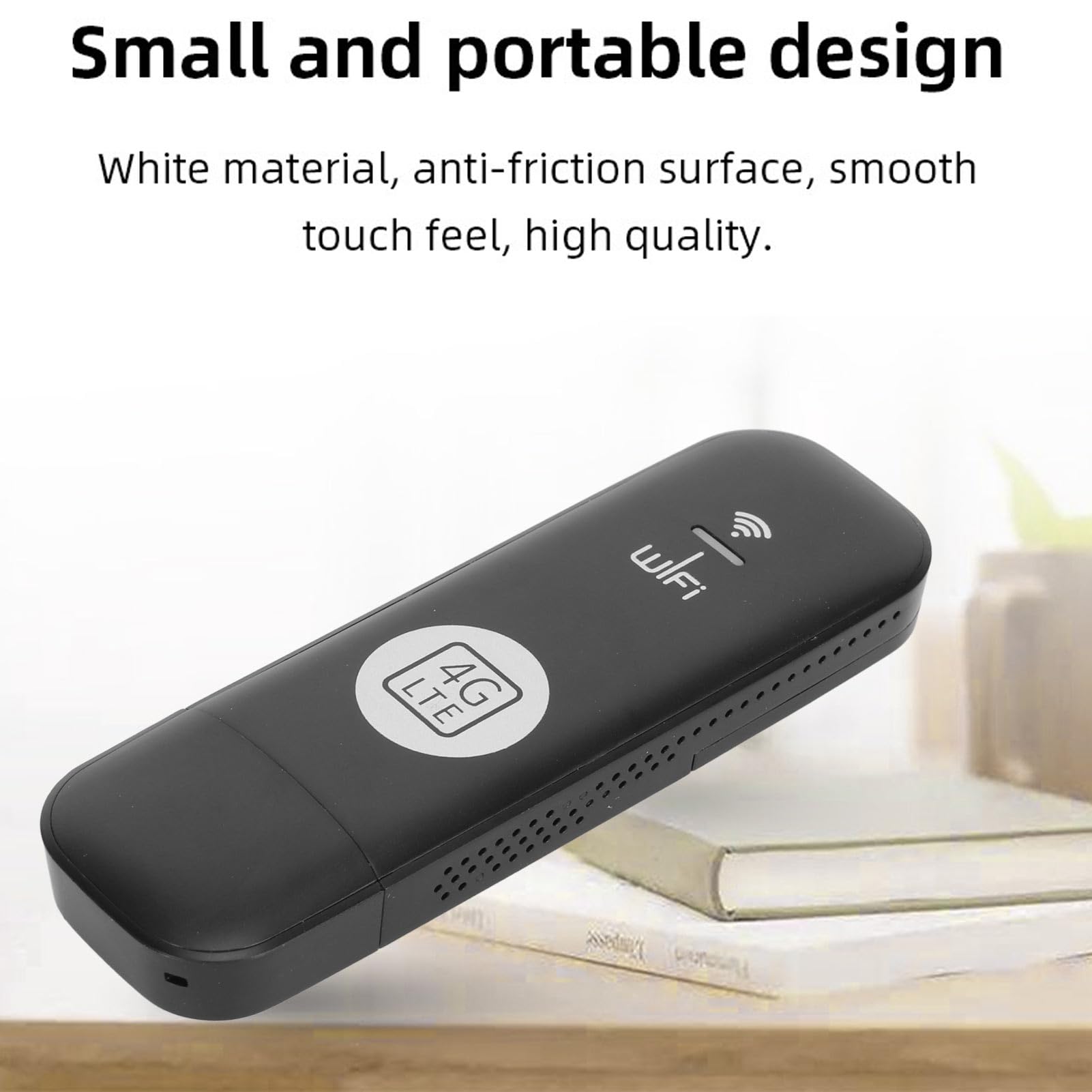Módem USB 4G LTE Portátil con Ranura para Tarjeta SIM, Alta Velocidad para 8 Usuarios, Compatible con TDD y FDD LTE, WCDMA, HSPA+, Redes GSM, Punto de Acceso de Viaje