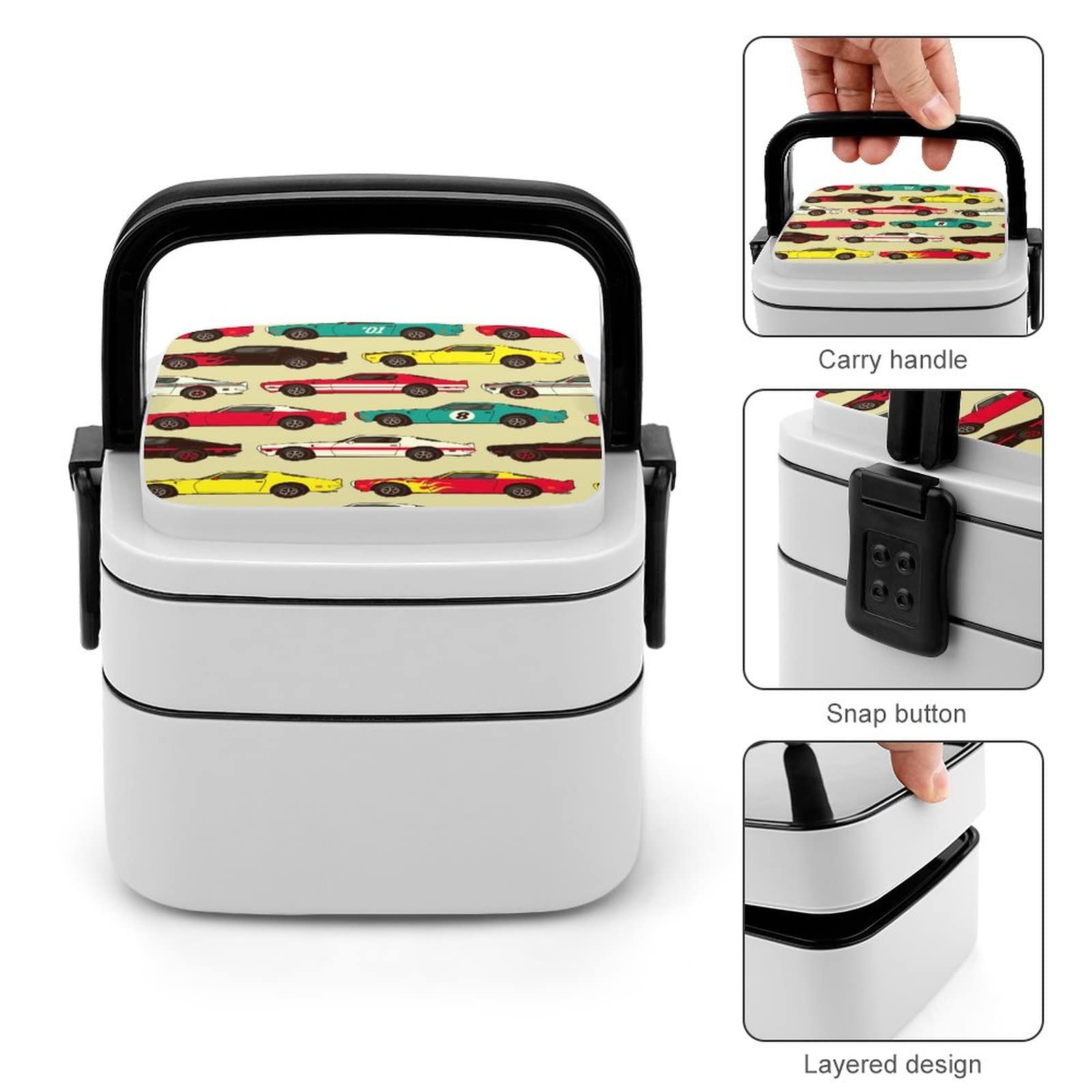 Amazon | アメリカ レーシングカー ランチボックス 弁当箱 大容量 2段