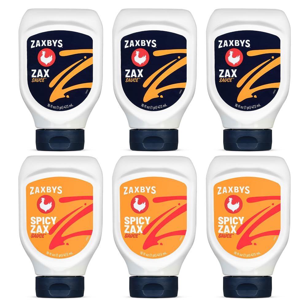 zaxby's dressings Amazon.com : Zaxbys Zax & Spicy Hot Zax Sauce - Special Dipping Sauce for  Chicken, Burgers, French Fry, Wings, Sandwich, & More, Creamy Aioli with  Pepper & Heat, Secret Recipe