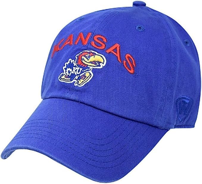 Collegiate Hats - Fitted Caps Adjustable Hats and Snapbacks Available, Kansas Logo Arch, One size โ image 1
