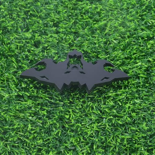 Image of 1x Wolf Emblems 3D Tailgate Side Badges Logo Fit for Tsla Cybertruck Car Truck Motorcycles (Matte Black)