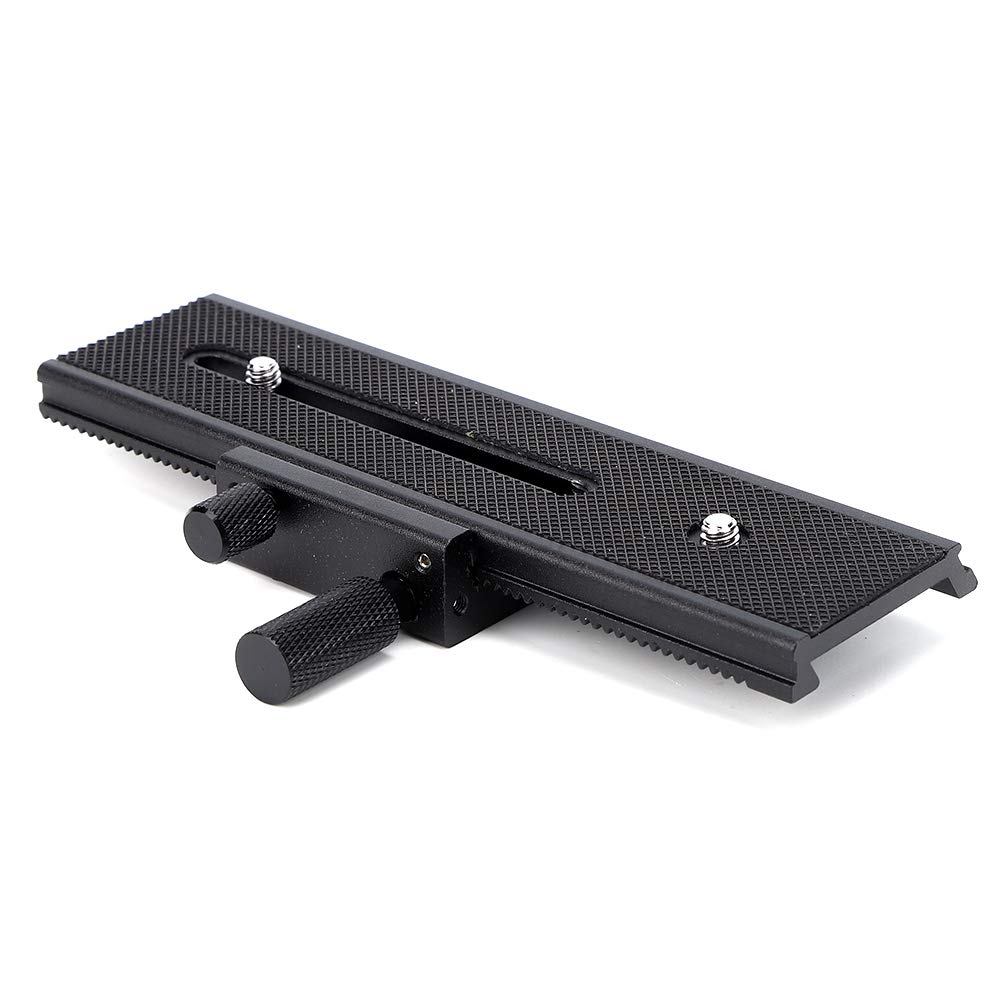 Socobeta Schwarzer Nahaufnahmekameraschieber Universal Alloy Rail Slider für Nahaufnahmen