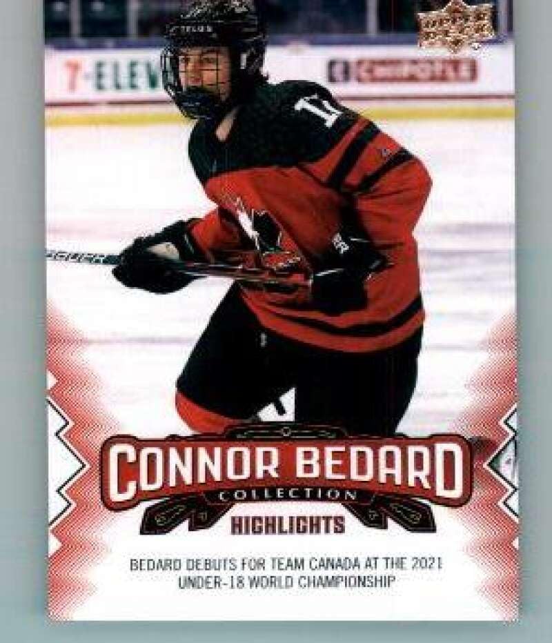2023-24 Upper Deck Connor Bedard Collection #1 Debuts for Team Canada at U-18 World Championship RC...