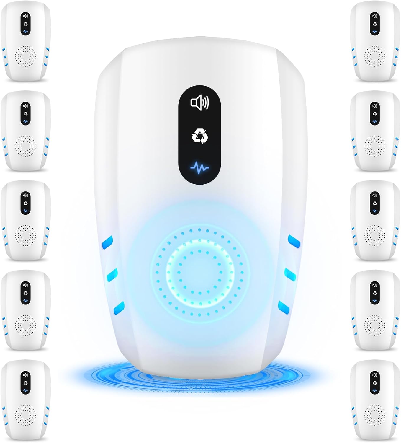 2026 Upgraded Ultrasonic Pest Repellent Indoor Insect Repeller, Pest Control, Repellent Roach, Mouse, Mosquito, Mice, Spider, Bugs, Ant, Rodent Repellent Ultrasonic Plug in, 3 Mode Switching, 10 Packs