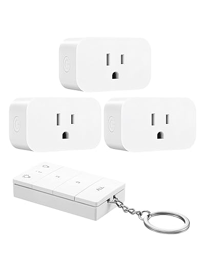 Miniatura 5 de DEWENWILS Toma de control remoto inalámbrico, interruptor de salida eléctrico programable y ampliable, rango de 100 pies