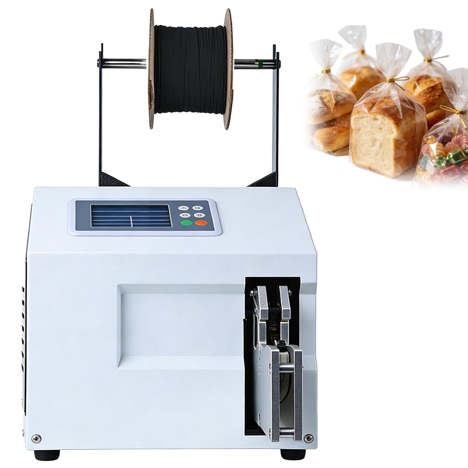 Automatische Twist-Bindemaschine, elektrische Kabelbinderausrüstung mit Geschwindigkeitsstufen 5-100, Touch-Panel, Bündelungsdurchmesser 5-30 mm, ideal für Einzelhandel und Lebensmittelverpackungen