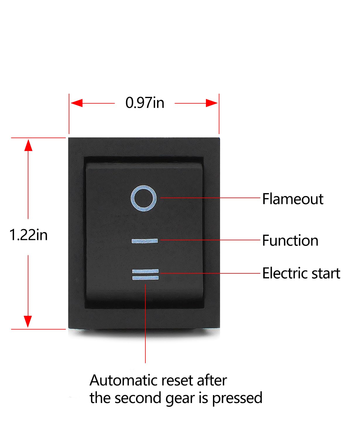 Amazon.com: （2-Pack for Compatible Start On Off Switch for