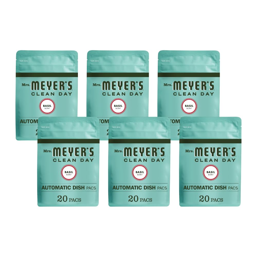 Auto Dishwashing Packs, Basil, 20 count (Pack of 6)