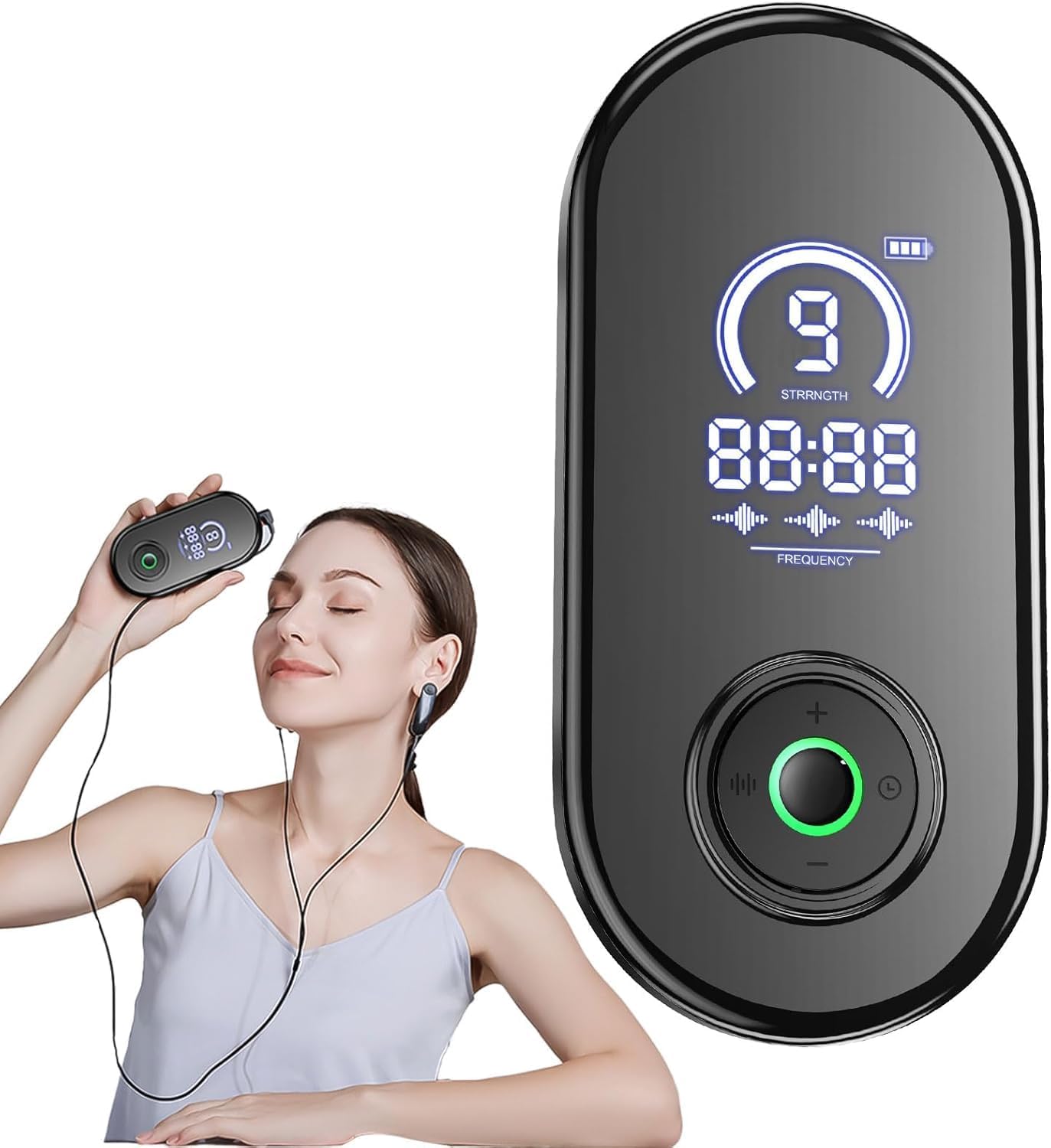 Sleep Aid Device for Insomnia, Vagus Nerve Stimulator for Burnout, Recovery, Calm Carry, Portable Wearable Ear Clip Device