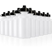 SOUJOY 10 Pack Sports Water Bottle, 21oz Plastic Squeeze Bottle with Easy Open Push/Pull Cap, BPA Free Reusable Team Water Bottle for Fitness, Gifts