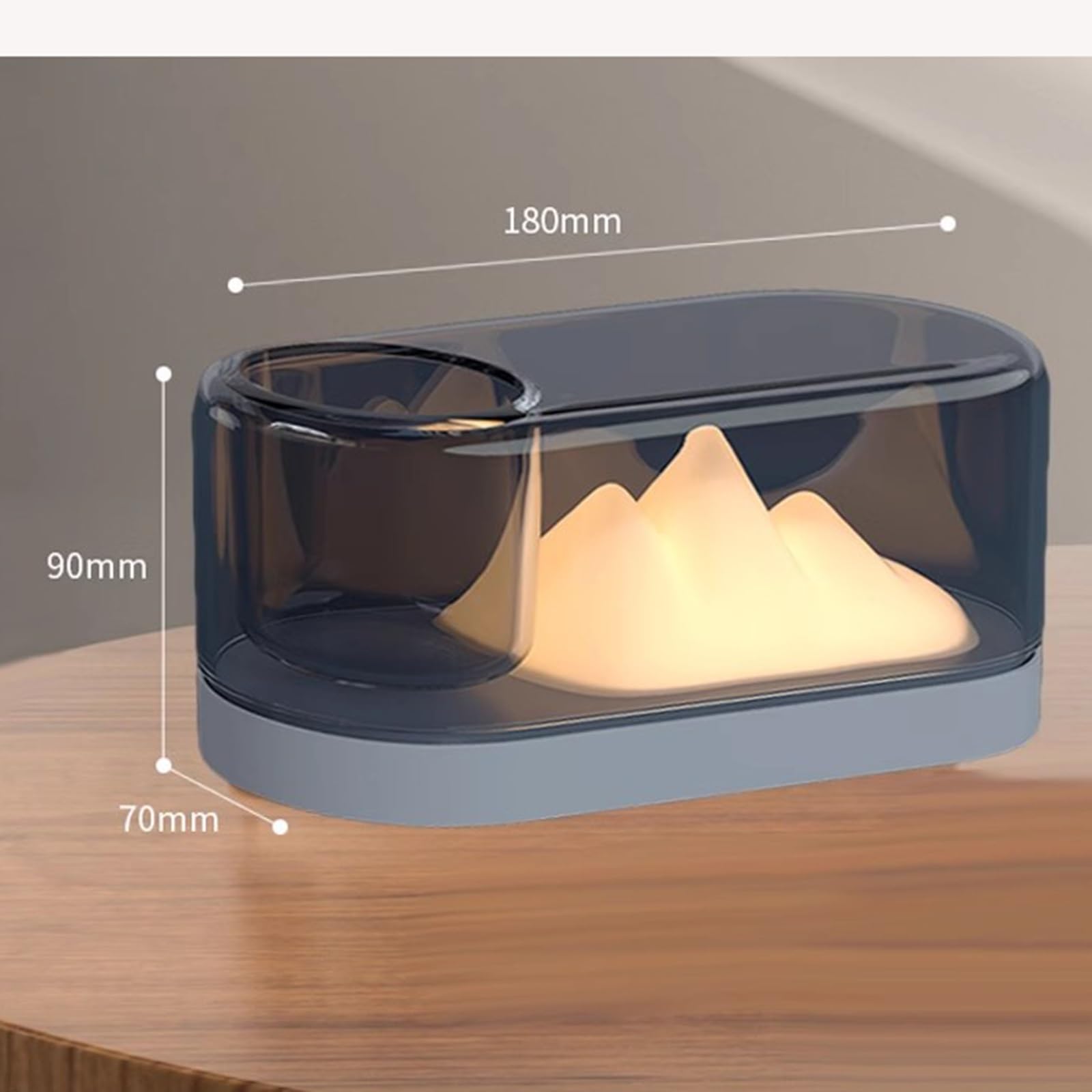 Lampka nocna Biurkowa lampa stołowa lampka nocna mini roślina doniczkowa umieszczenie ściemnianej konstrukcji ładowanie Lampki nocne (Color : B)